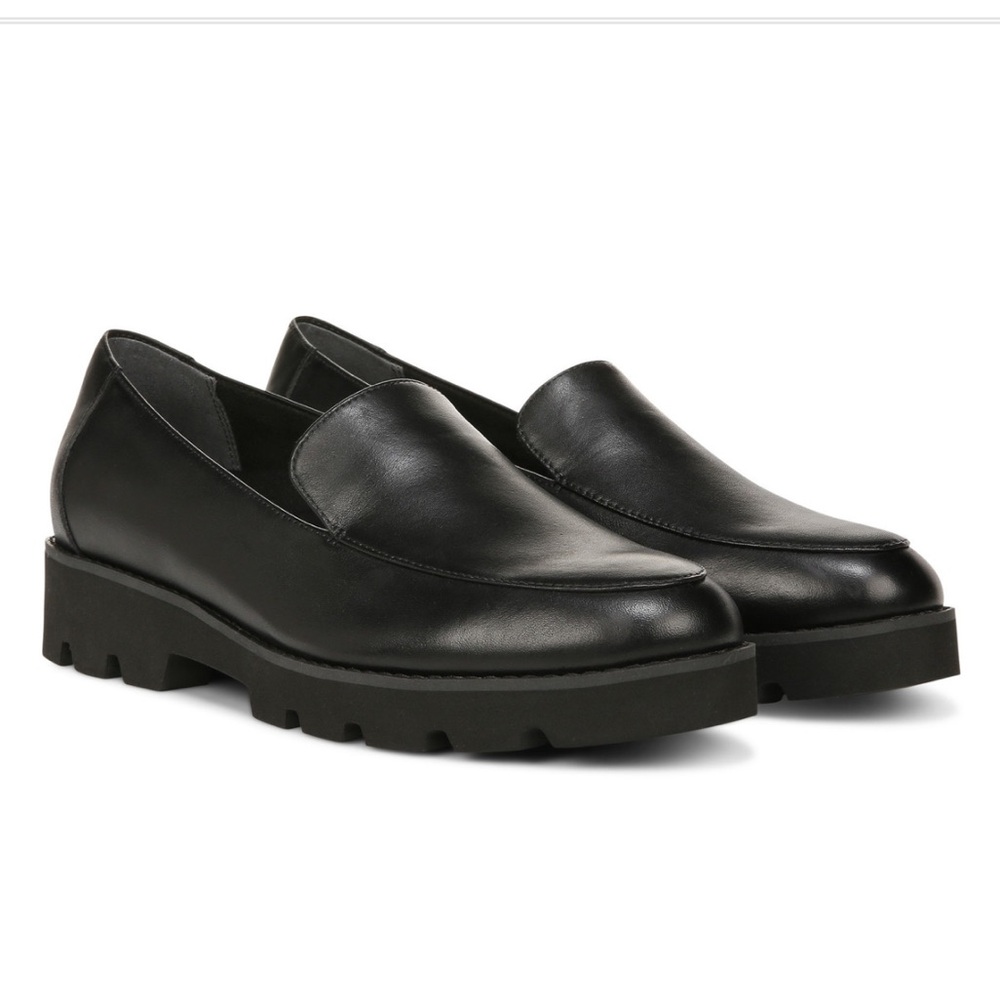 Vionic Black Leather Flats